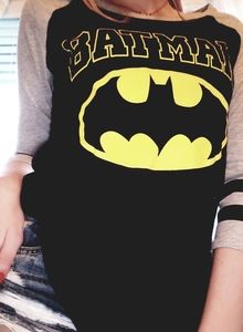 HotTopic DC Logo Batman Long Sleeve Tee